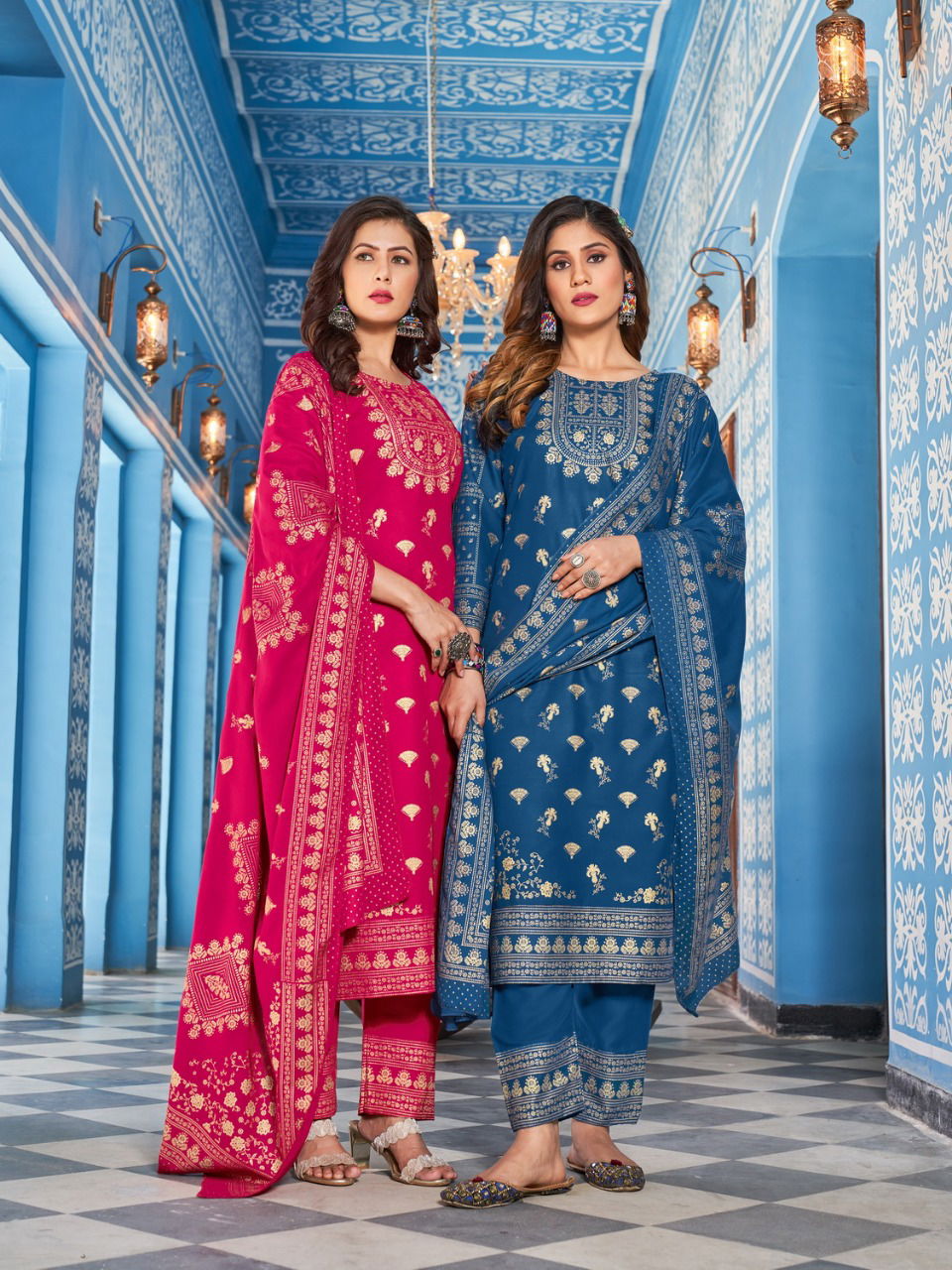 Banwery Nykaa V-8 Wholesale Printed Readymade Salwar Suits Catalog